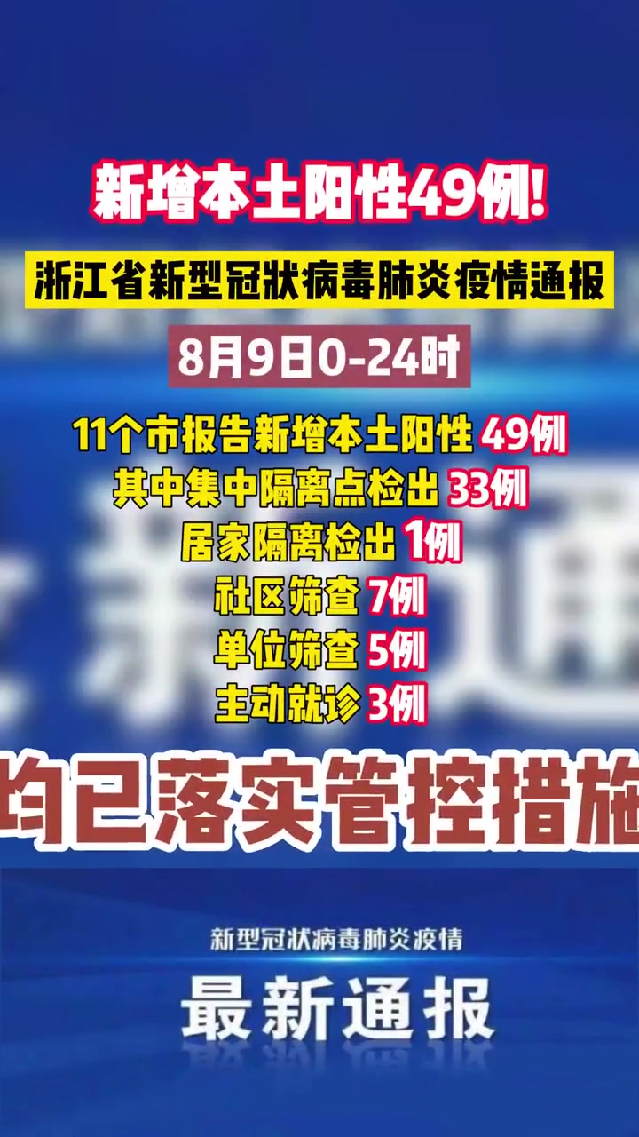 2022年8月10日浙江省新型冠状病毒肺炎疫情通报最新疫情通报大家出门