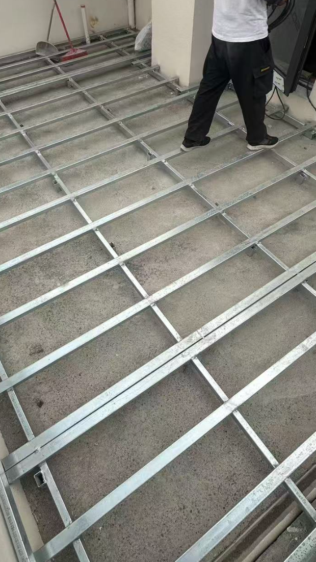 露台塑木地板龙骨样式