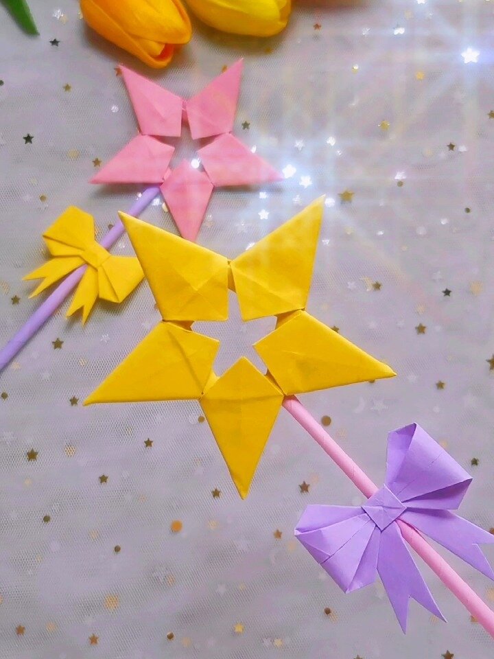 星星魔法棒折纸教程