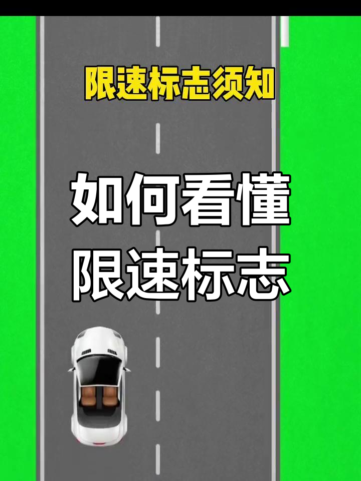 道路限速标志图解大全图片