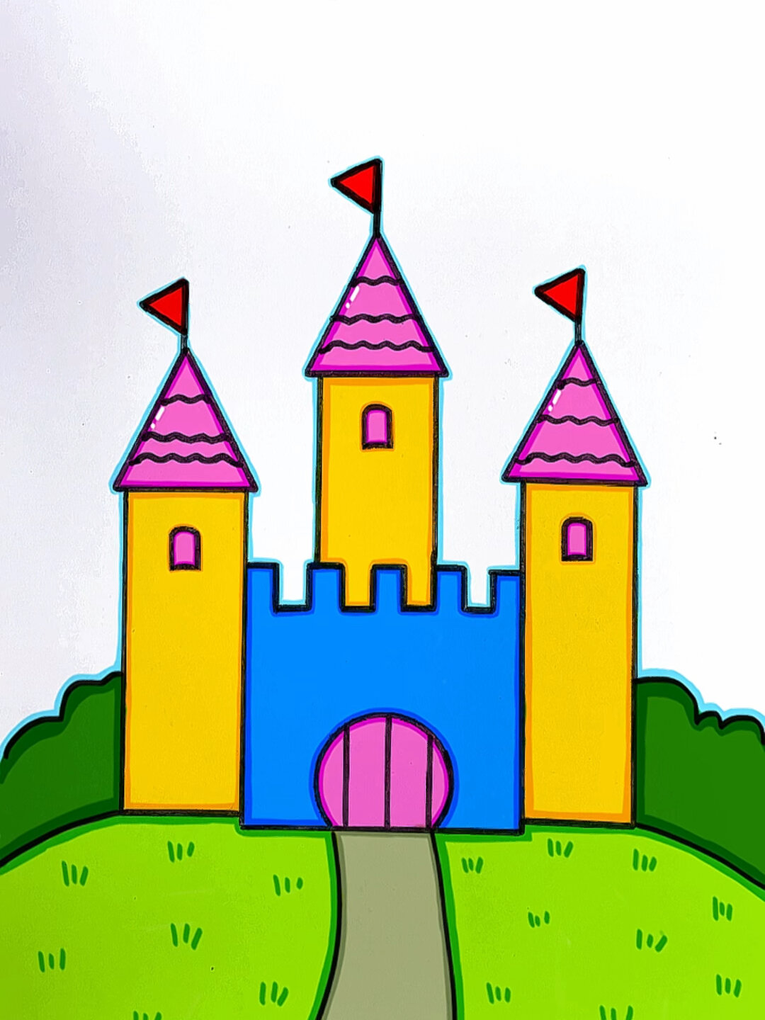 这样画城堡也太简单了吧