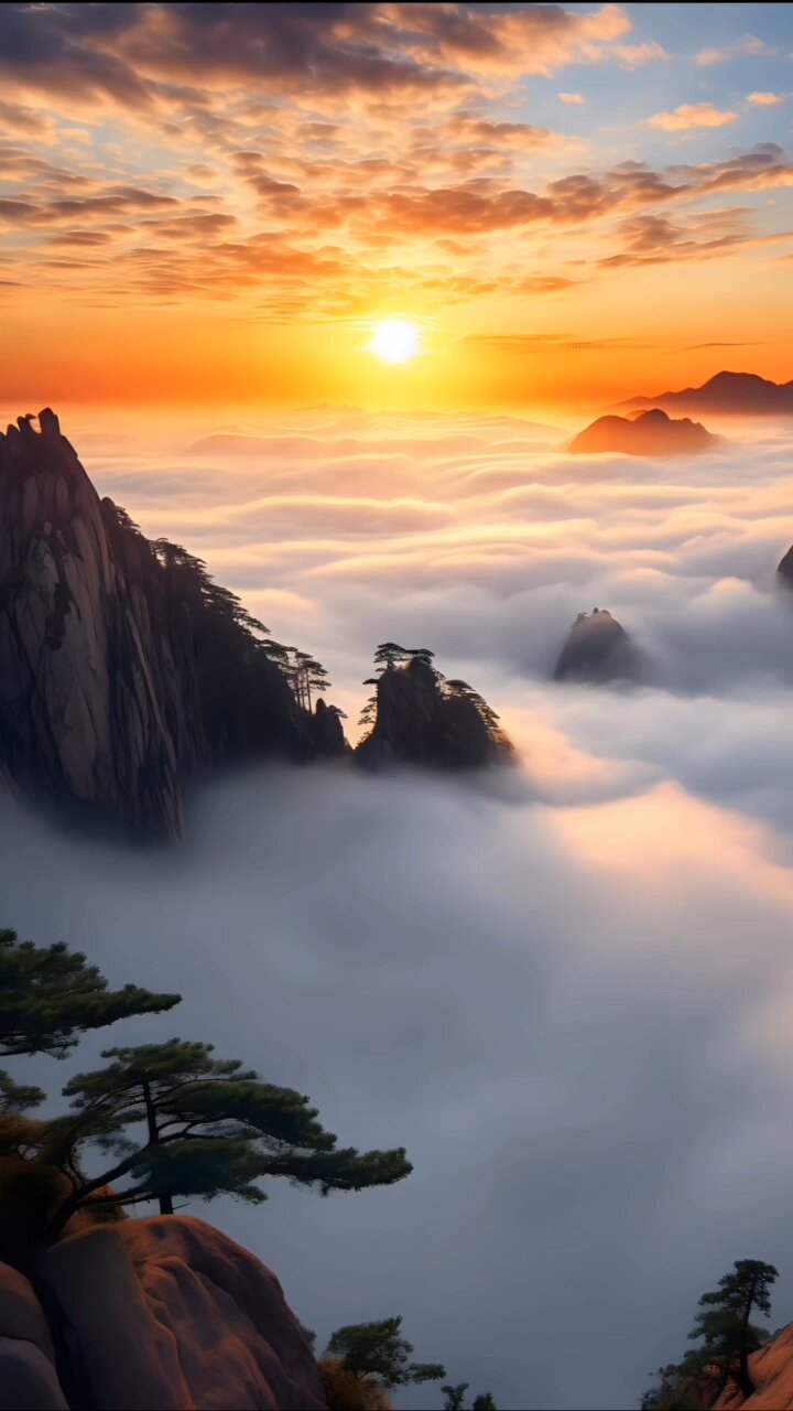 总要来一次黄山,看看那日出 云海 迎客松