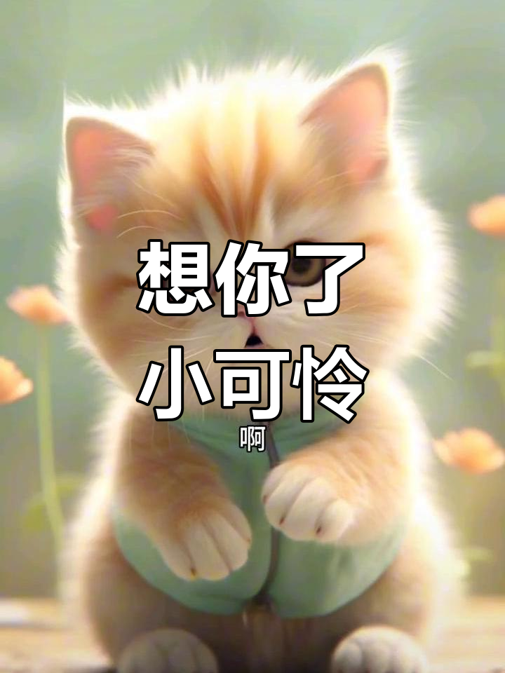 猫咪思念主人,表情超萌让人心碎
