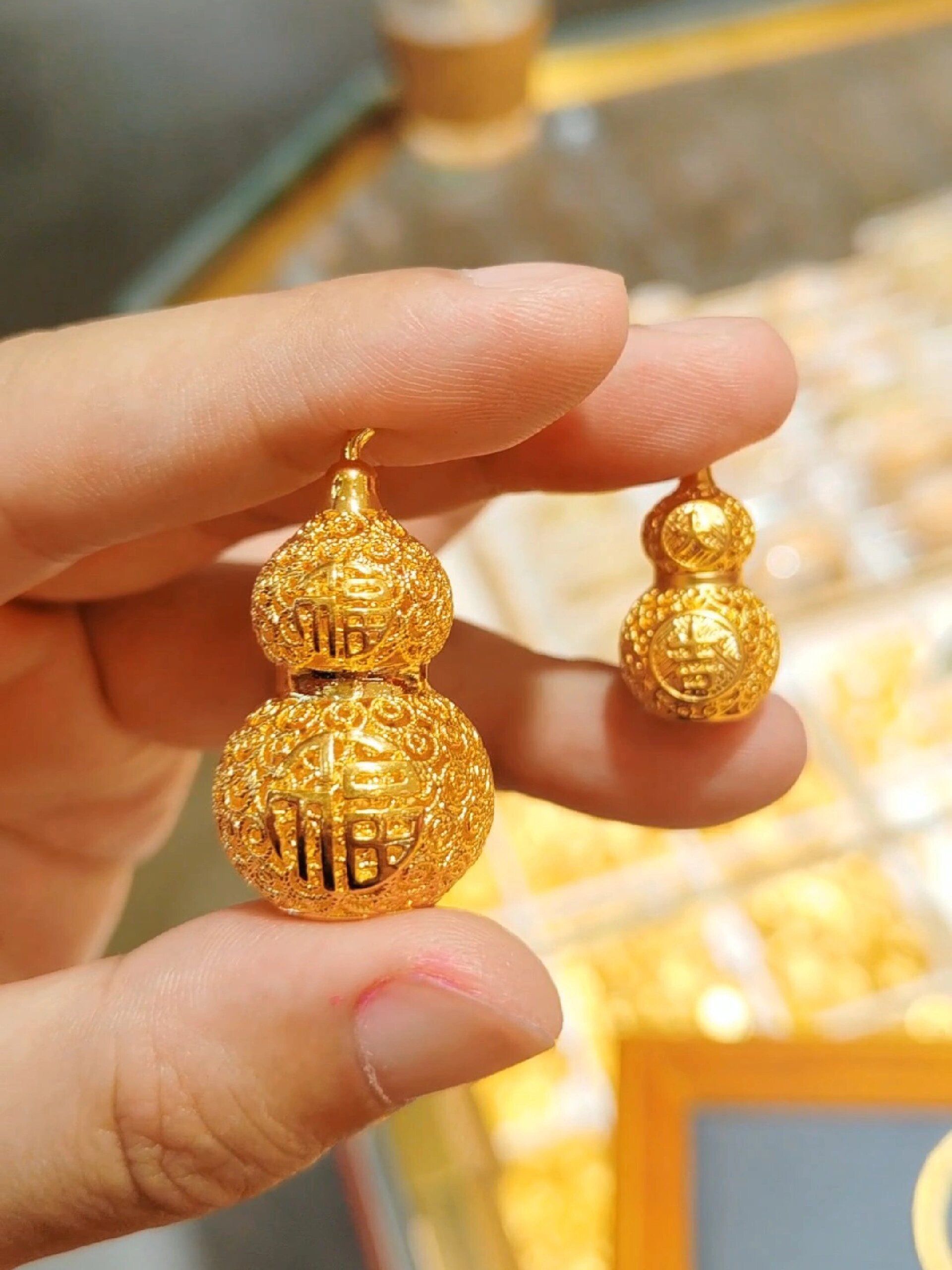 1000预算小克重足金花丝黄金葫芦推荐