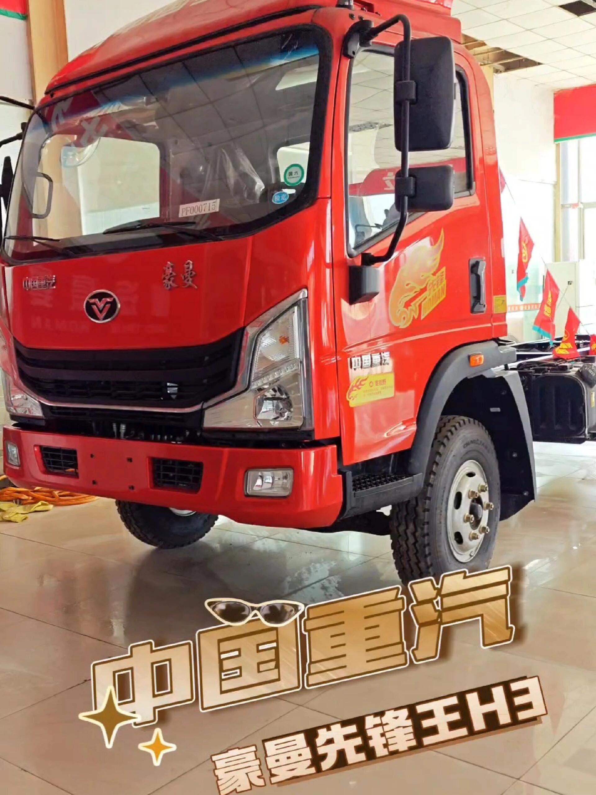 重汽豪曼先锋王h3物流行业陆地小飞机轻卡蓝牌