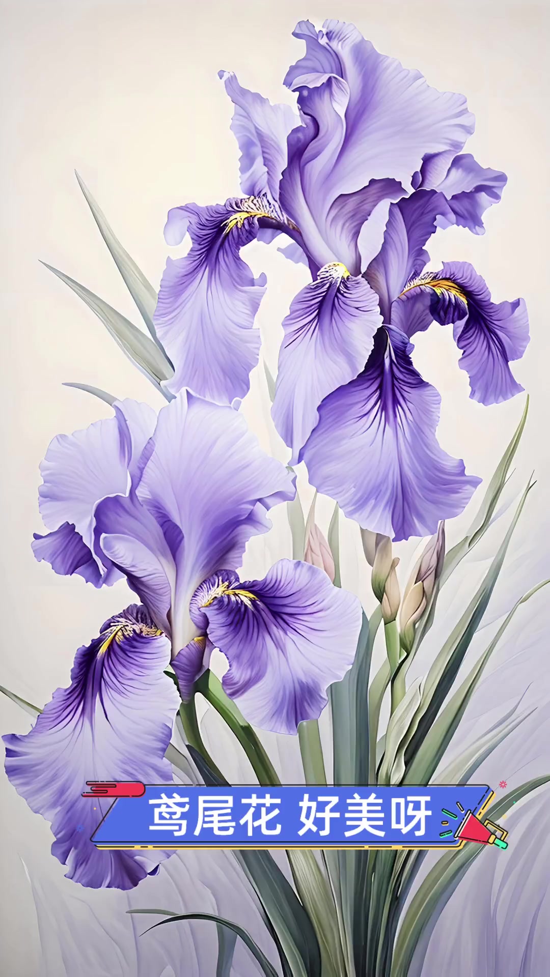 鸢尾花好美呀