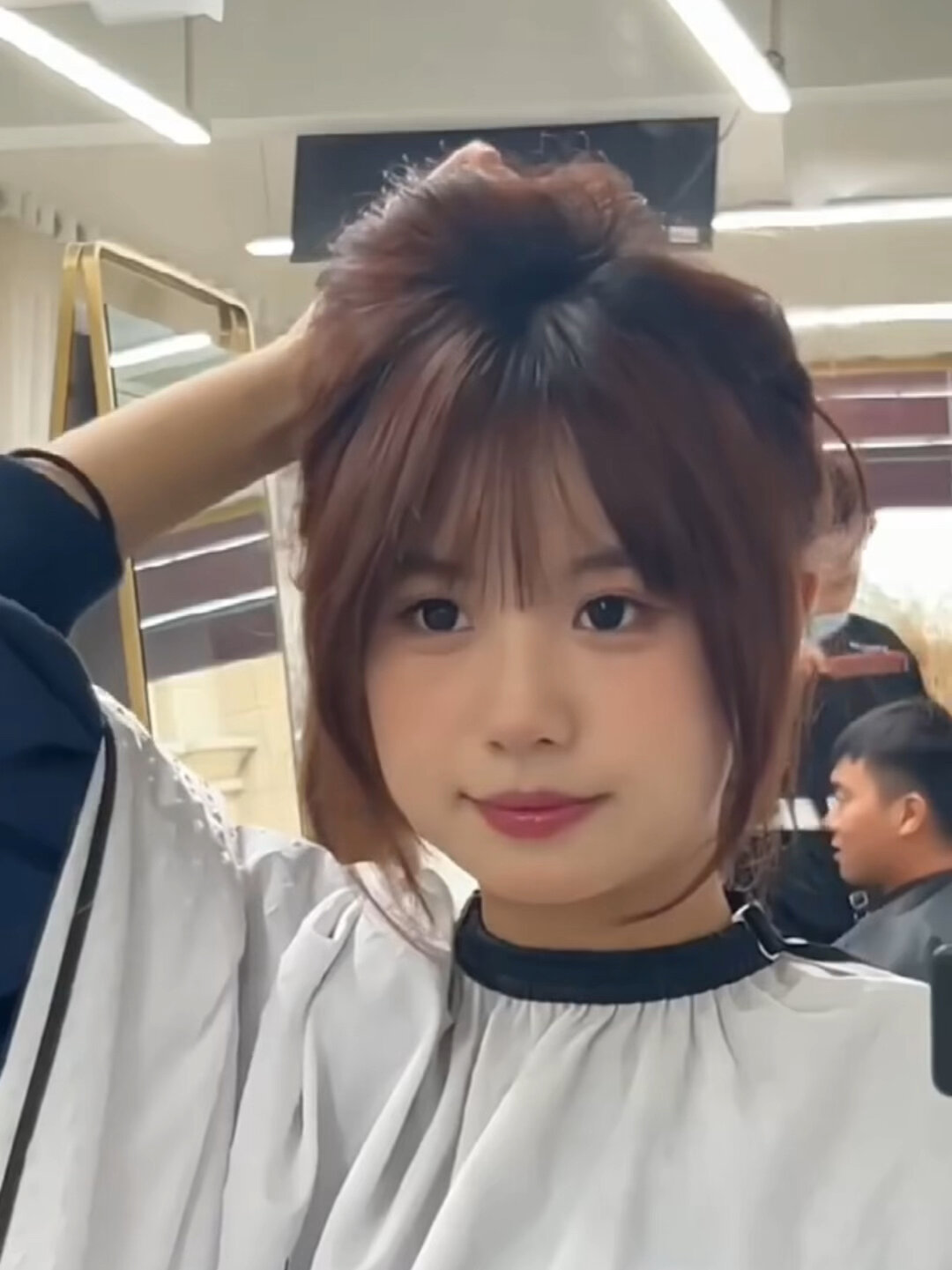 适合宝妈学生党方圆脸姐妹的一款刘海