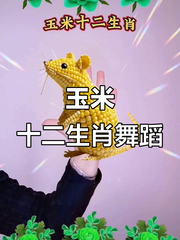 玉米十二生肖手势舞,动物们动感十足!