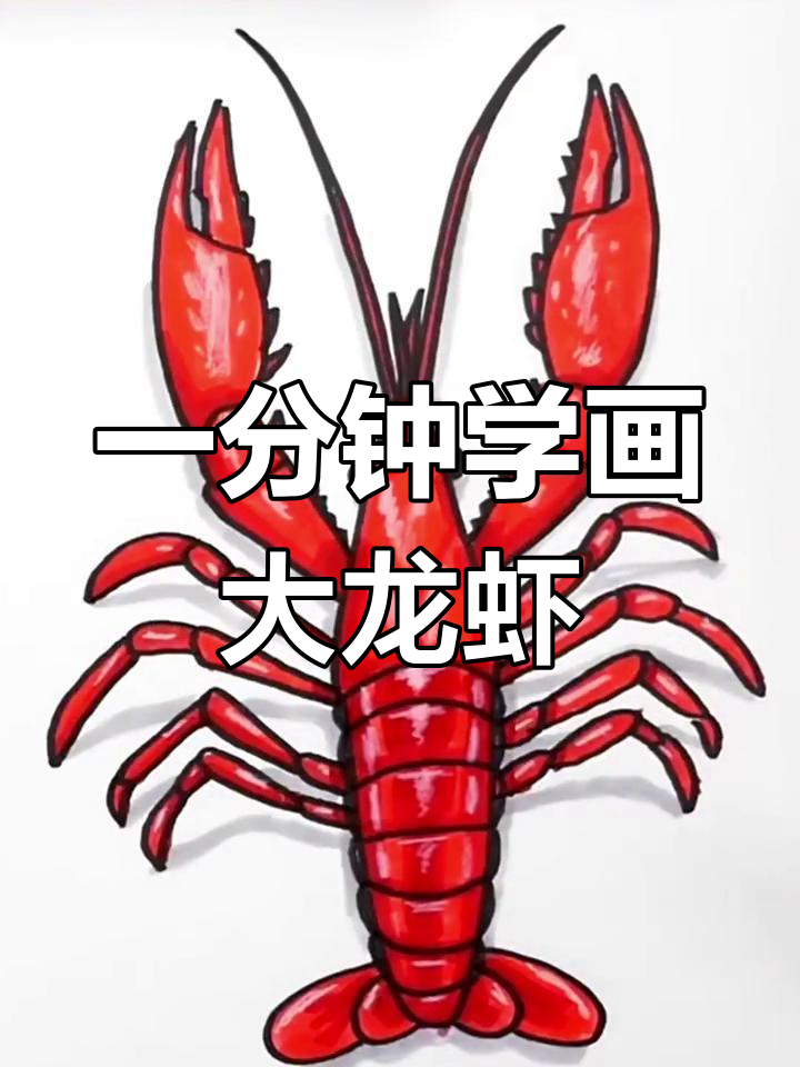 轻松学会画卡通龙虾,细节决定效果