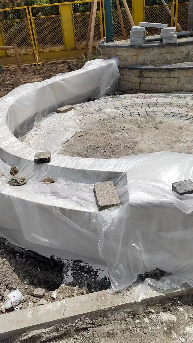 上海泰科石厂家专业坐凳花坛树坛创意休闲椅施工流程-度小视