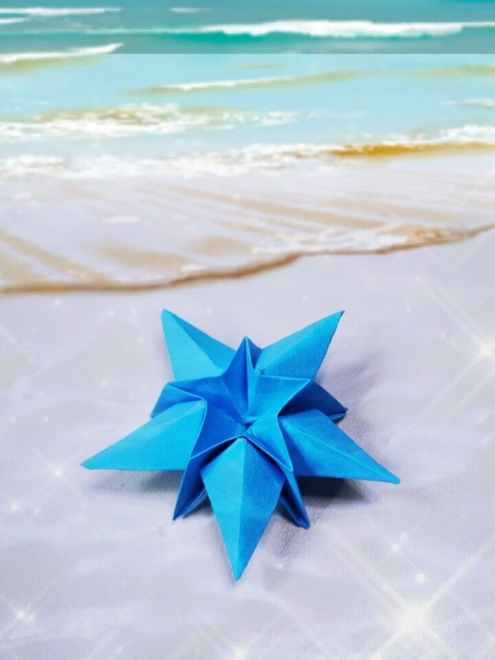 双面立体海星～二分钟折纸教程