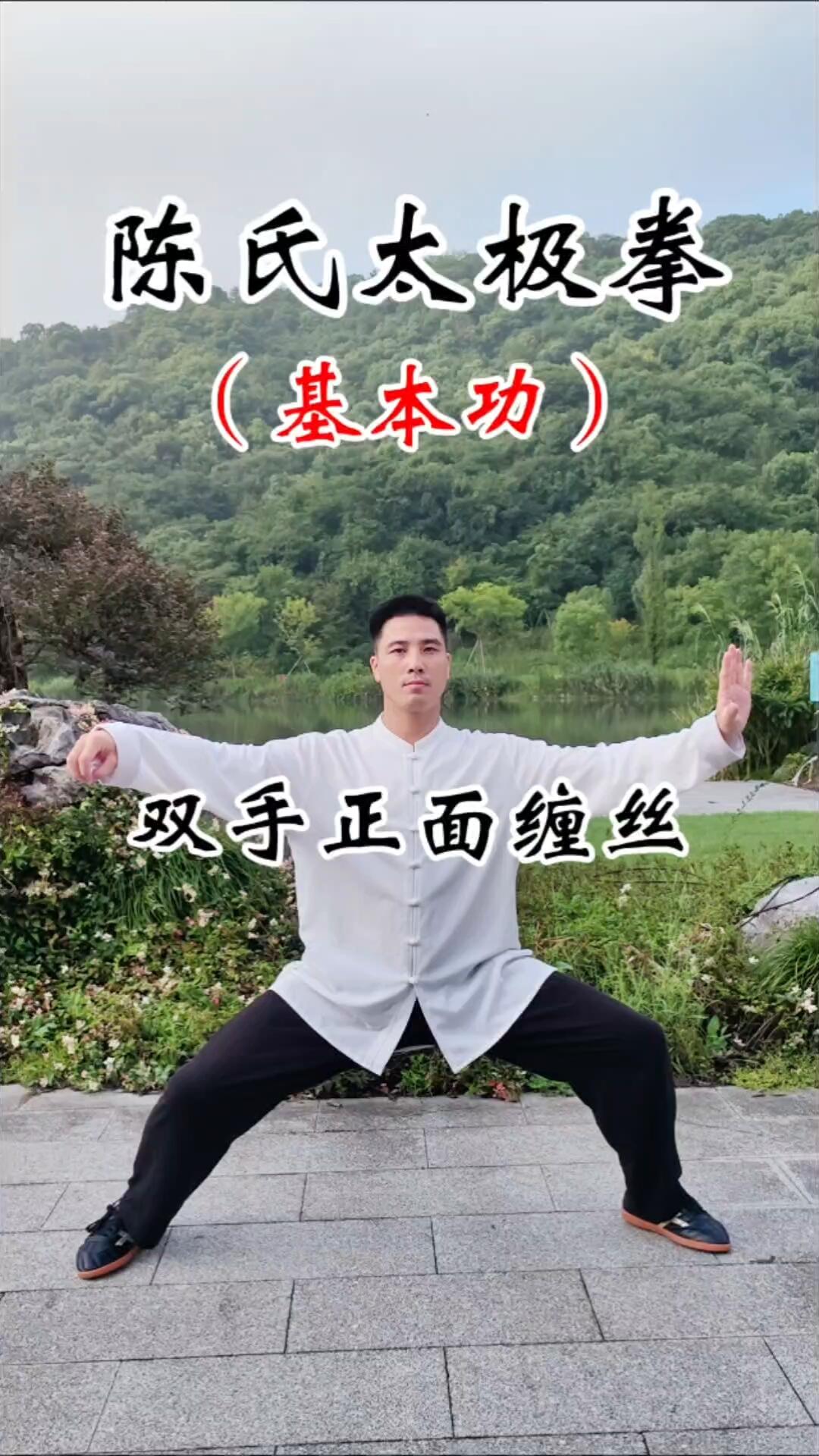 陈氏太极拳必练基本功双手正面缠丝
