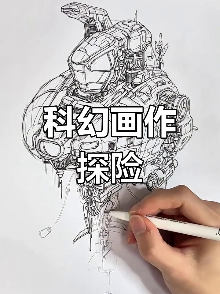 用马克笔绘制未来飞船,开启一场星际冒险之旅!