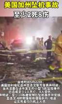 美国加州坠机事故至少2死8伤 美国