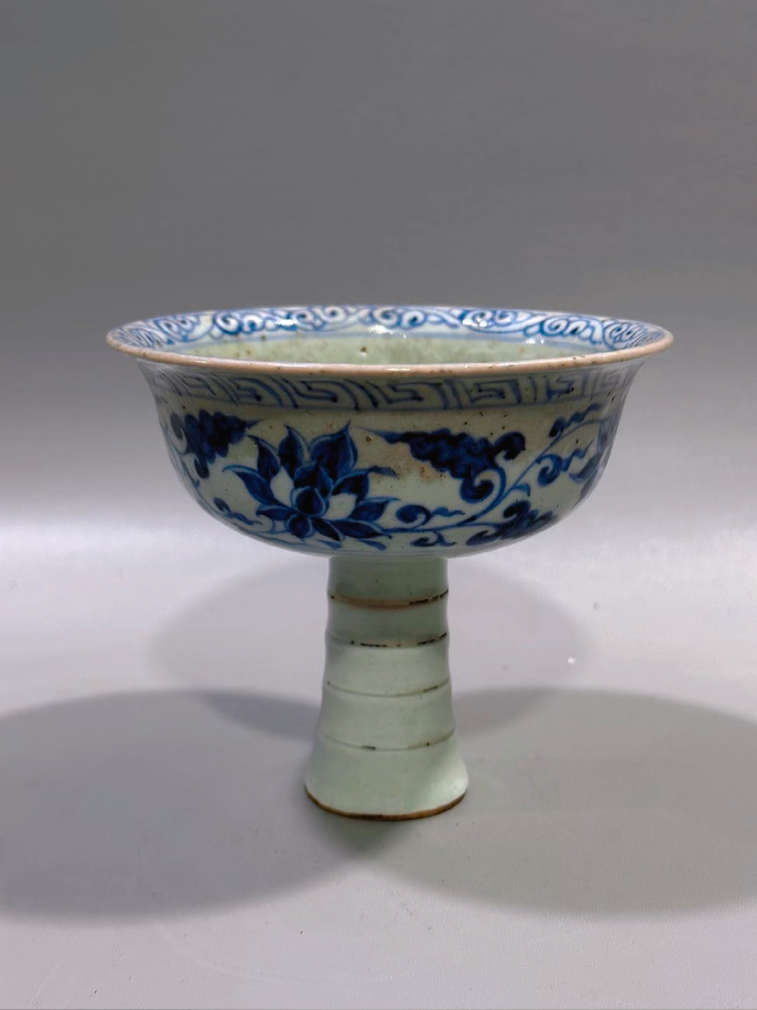 元青花凤纹高足杯