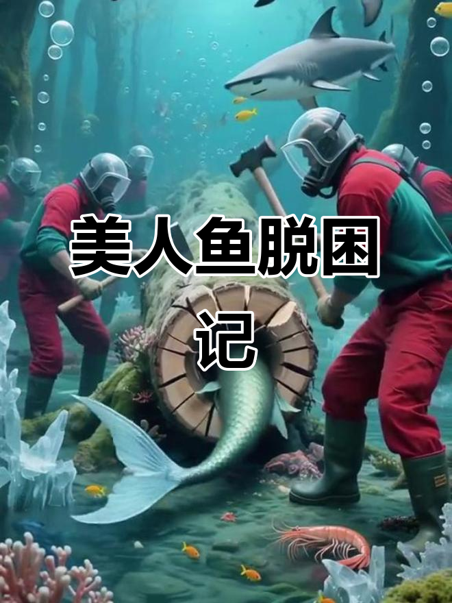 美人鱼被困树洞,善良人类伸出援手解救