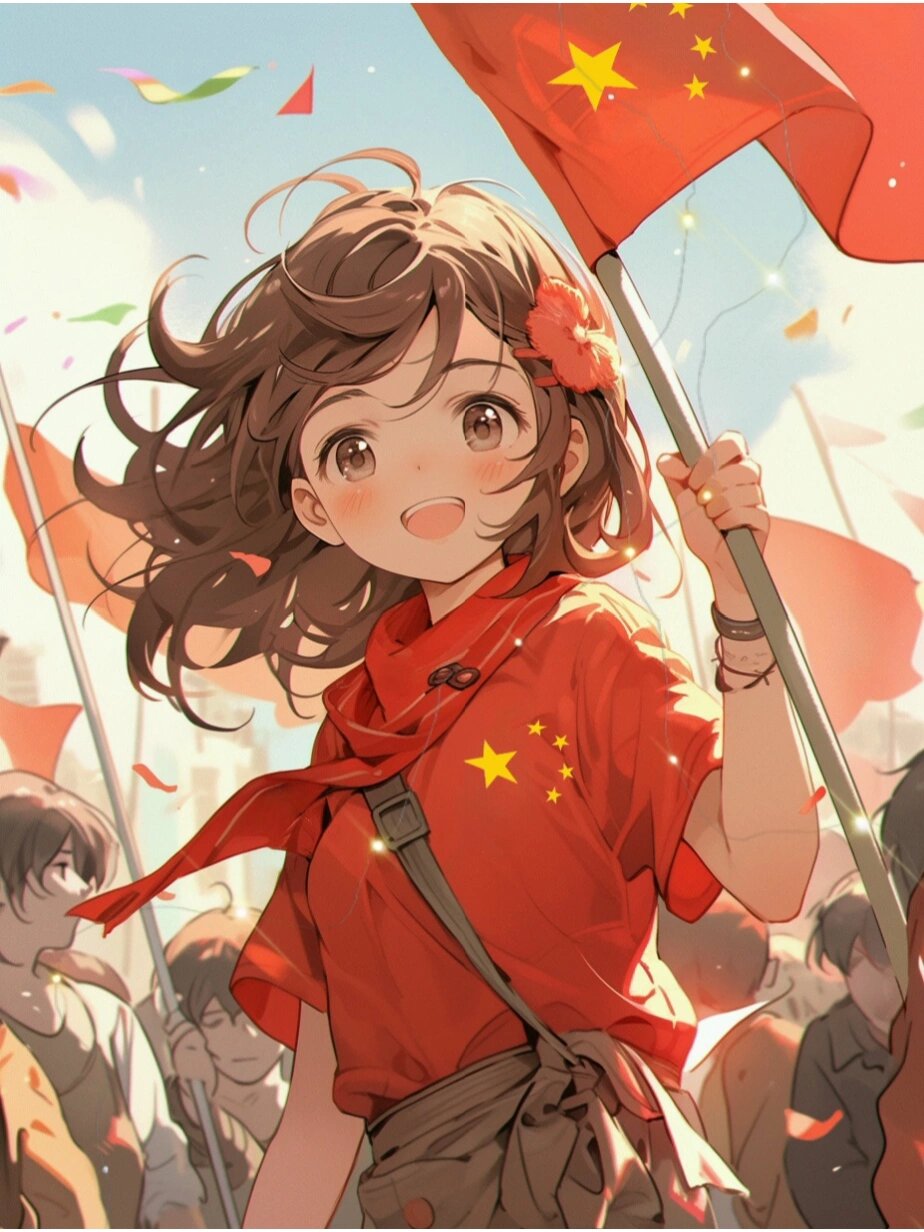 国庆节快乐|爱国女生头像分享