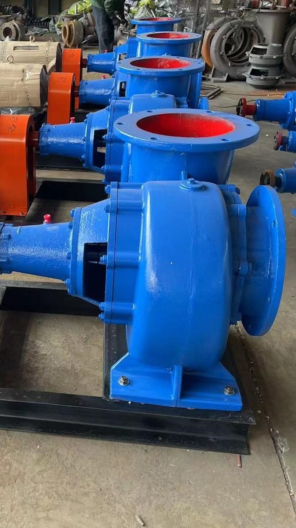 hw卧式混流泵 柴油机排涝泵 蜗壳式农田灌溉水泵-度小视