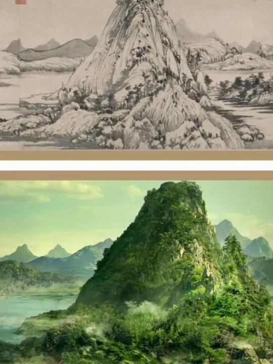 《富春山居图》实景对比!美哭了0101-度小视