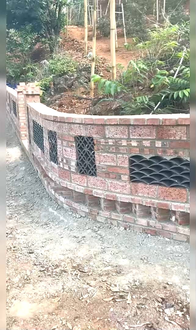 别墅围墙砌筑清水墙 红色清水墙砖