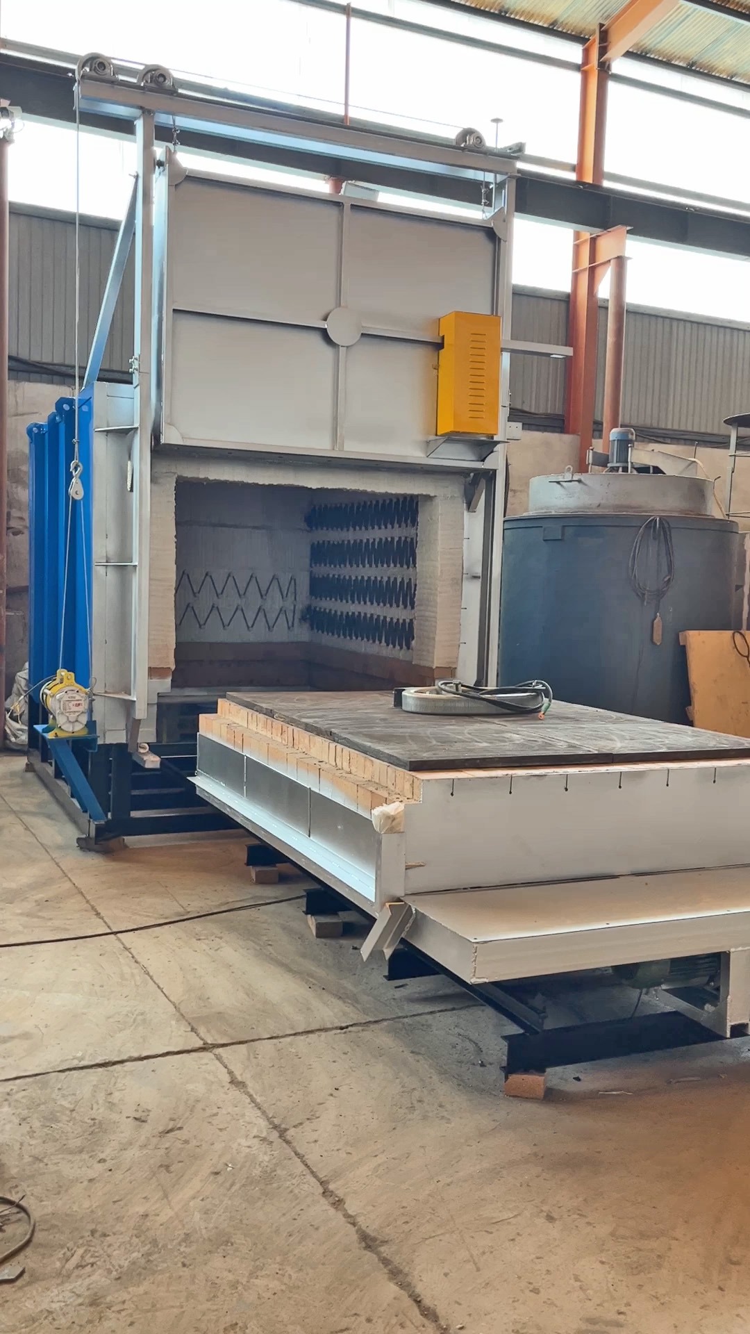 正丰rt6型120kw台车式电炉实拍配参数讲解