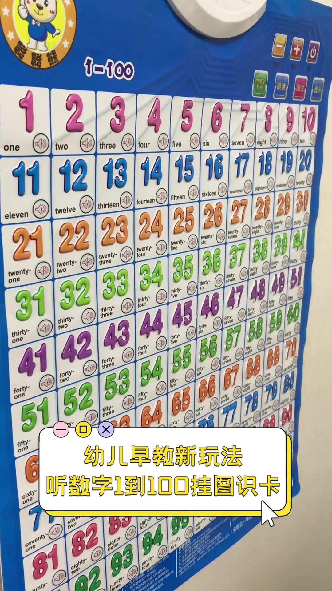 人数1-100挂图图片