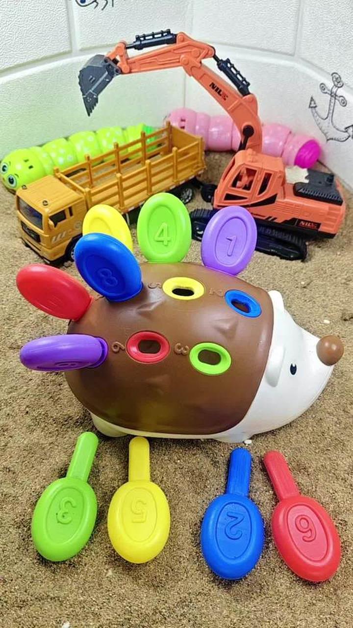 1 - 3岁婴儿童益智早教精细动作训练拼插小刺猬玩具