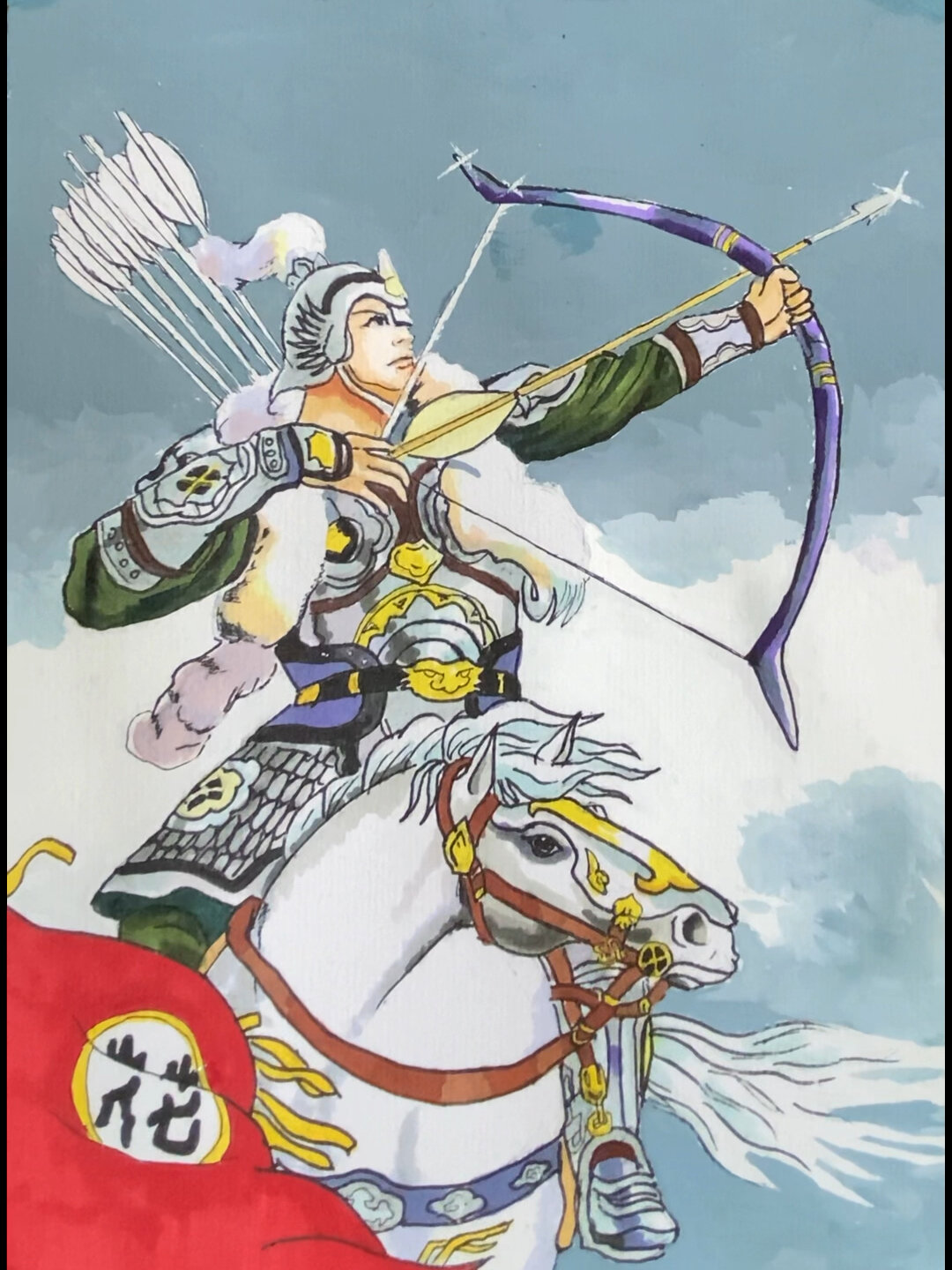 小浣熊水浒卡手绘