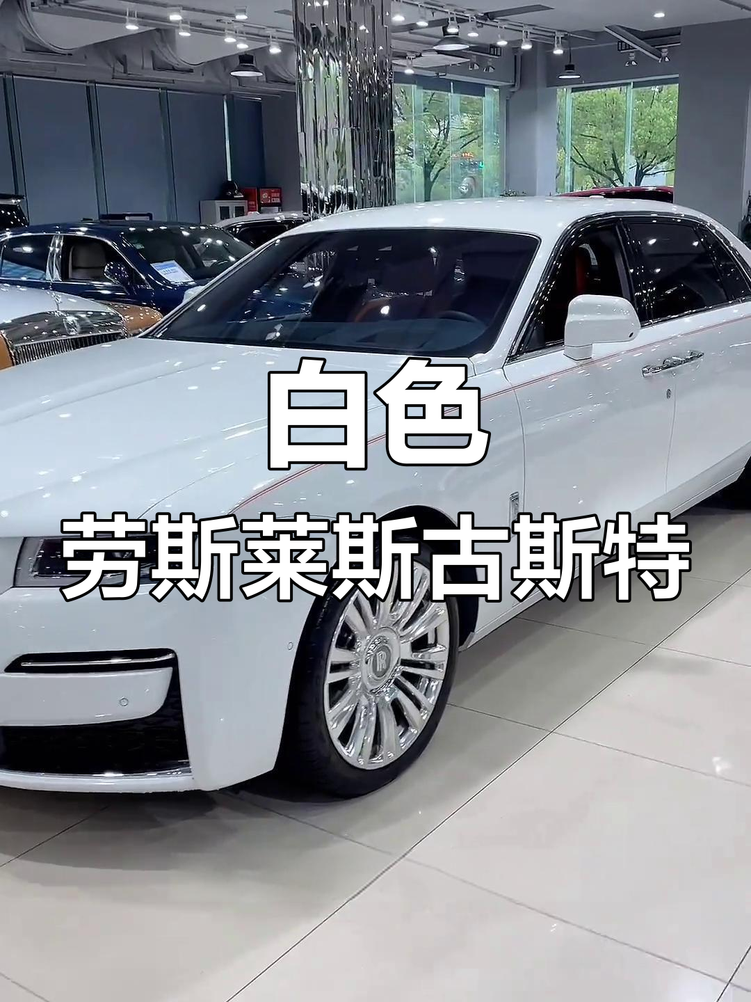 白色加长四座劳斯莱斯古斯特,尊贵气质尽显
