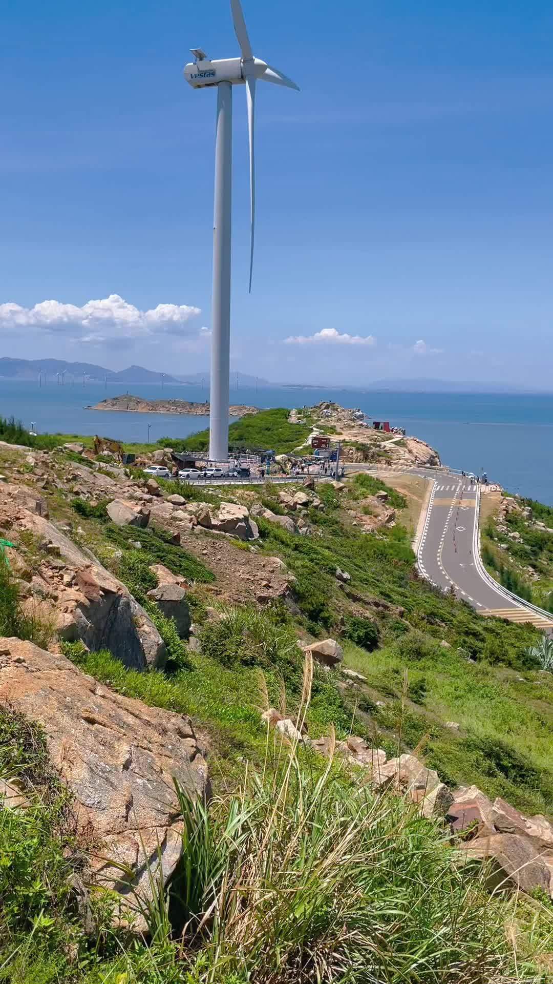 平潭北部湾带你一起看风车 平潭岛 平潭旅游攻略-度小视