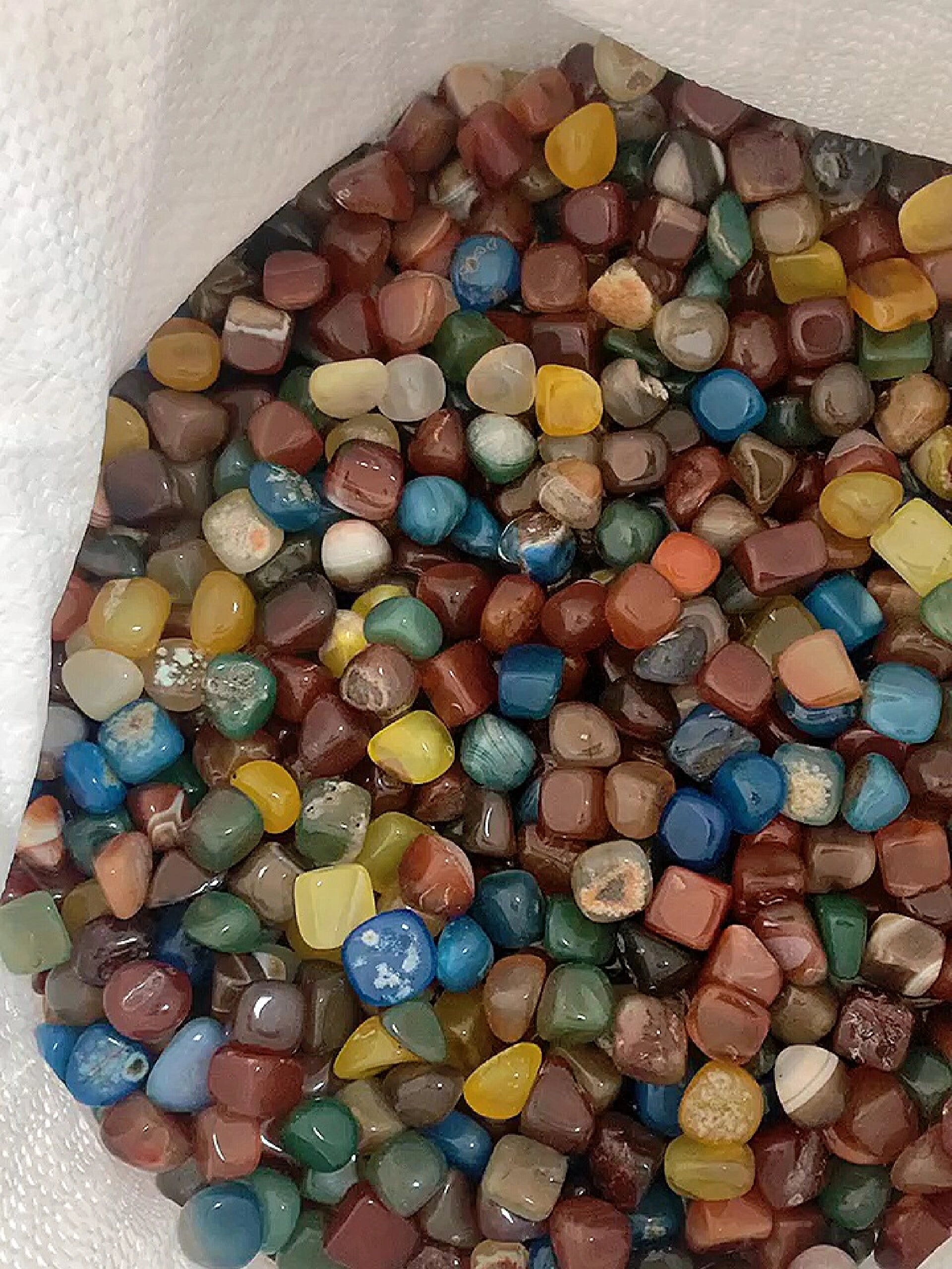 七彩玛瑙石工厂一手货源