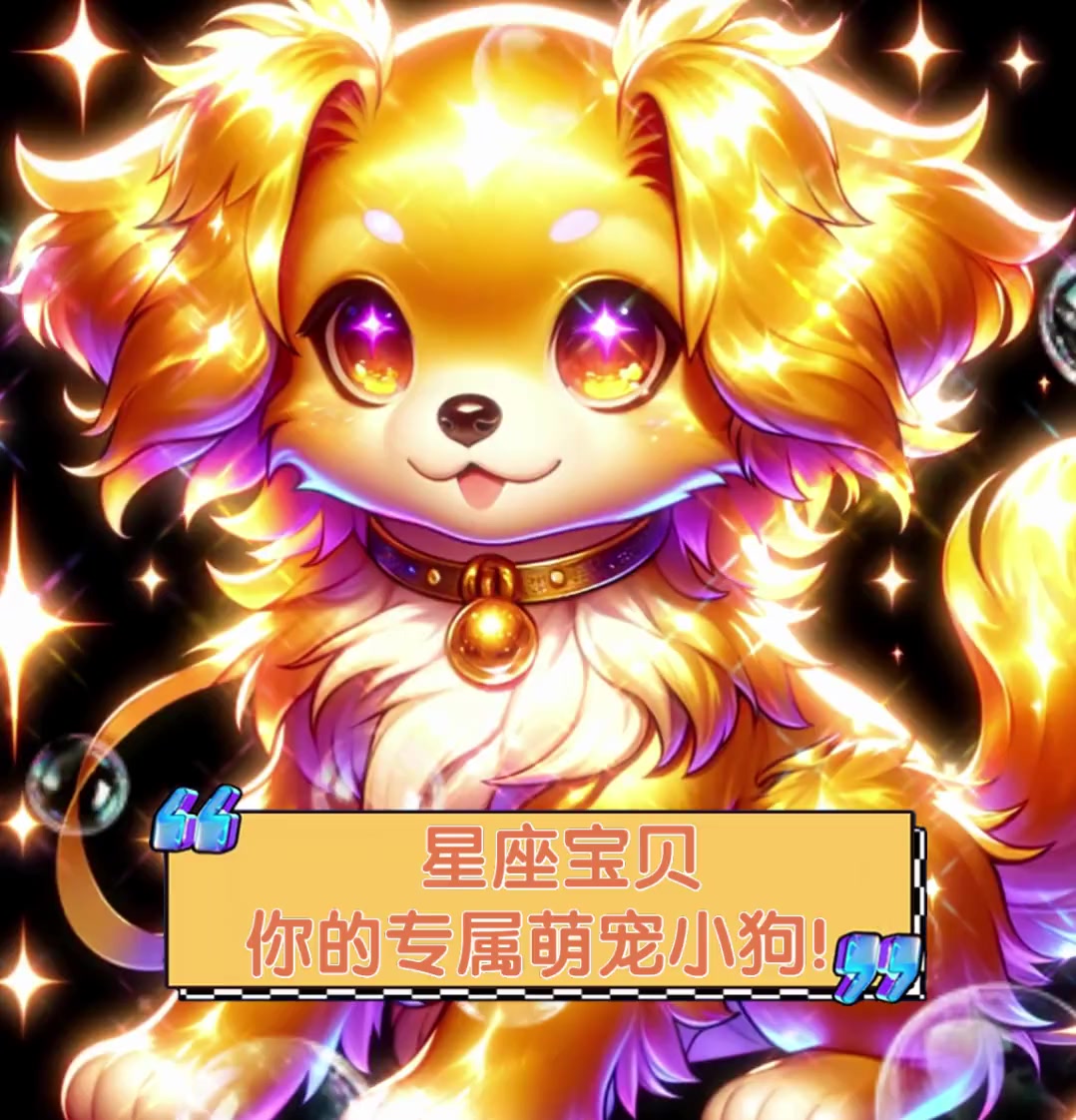 星座宝贝,你的专属萌宠小狗!