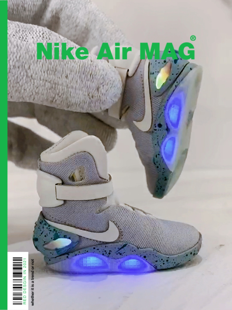 nike air mag 回到未来 1/6比例黑科技鞋子