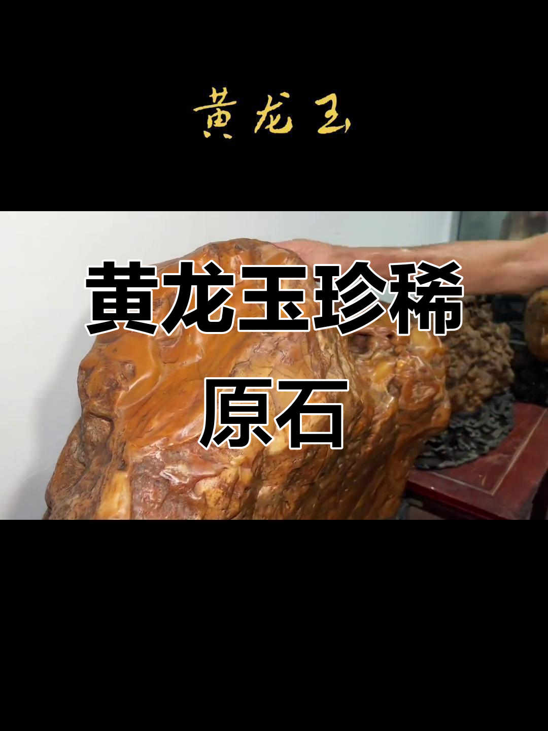 稀有黄龙玉原石,纹理独特,色彩惊艳