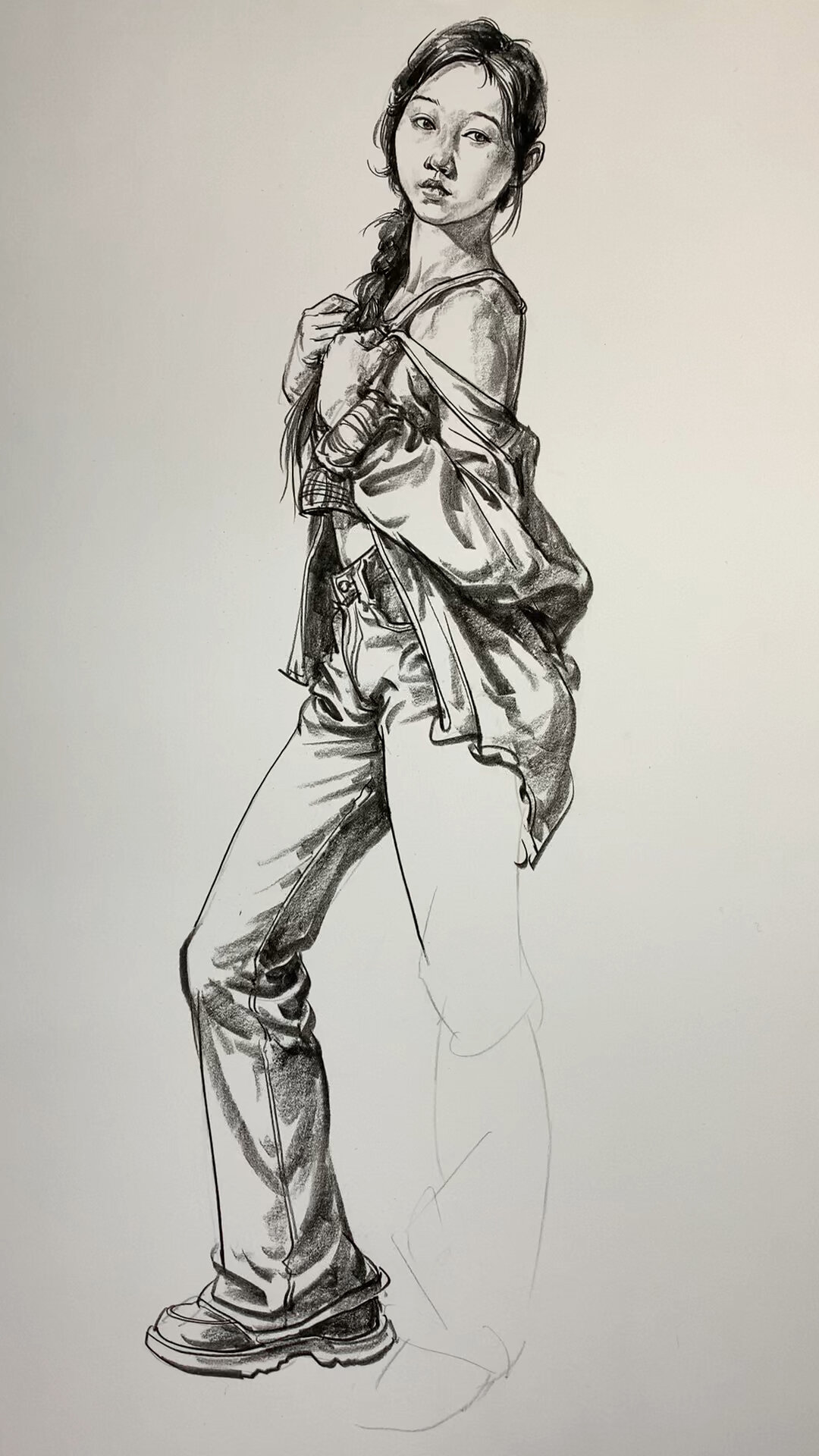 志雄速写教学:牛仔裤画法