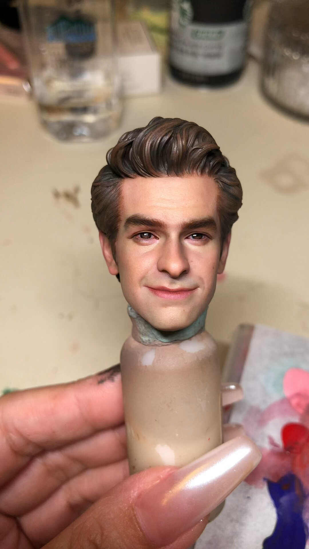 db 蜘蛛侠 手办头雕涂装