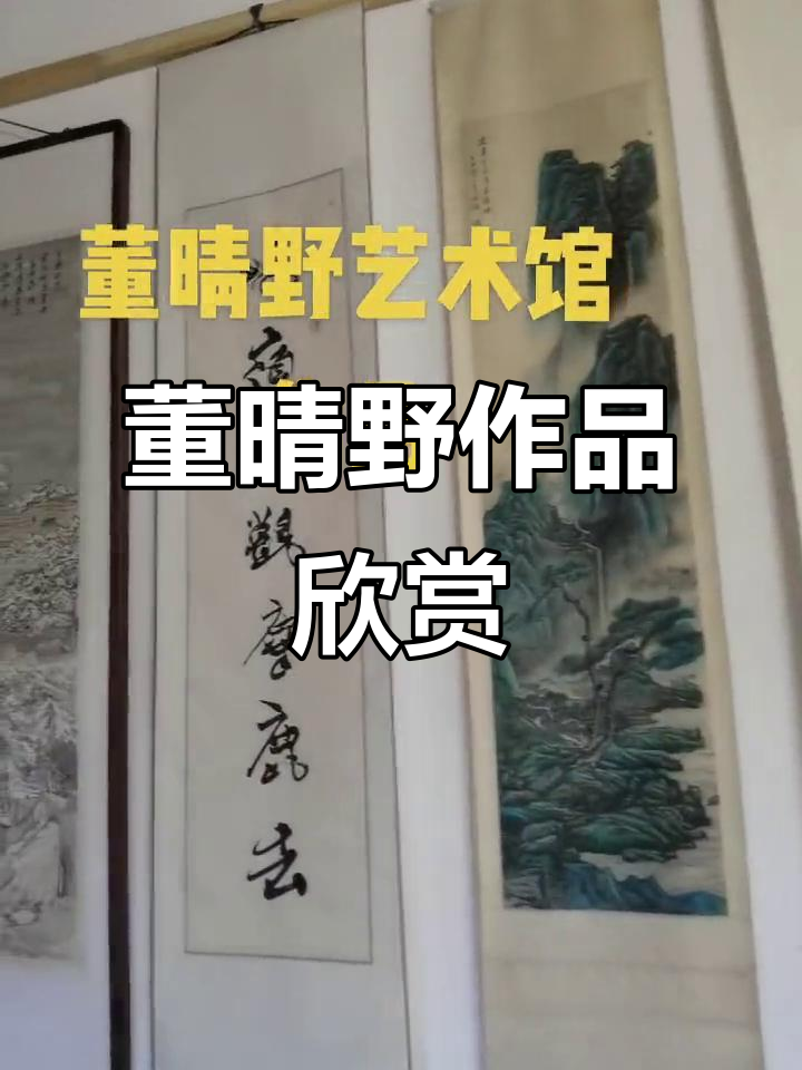 董晴野艺术馆藏品细节展示,书画之美尽显