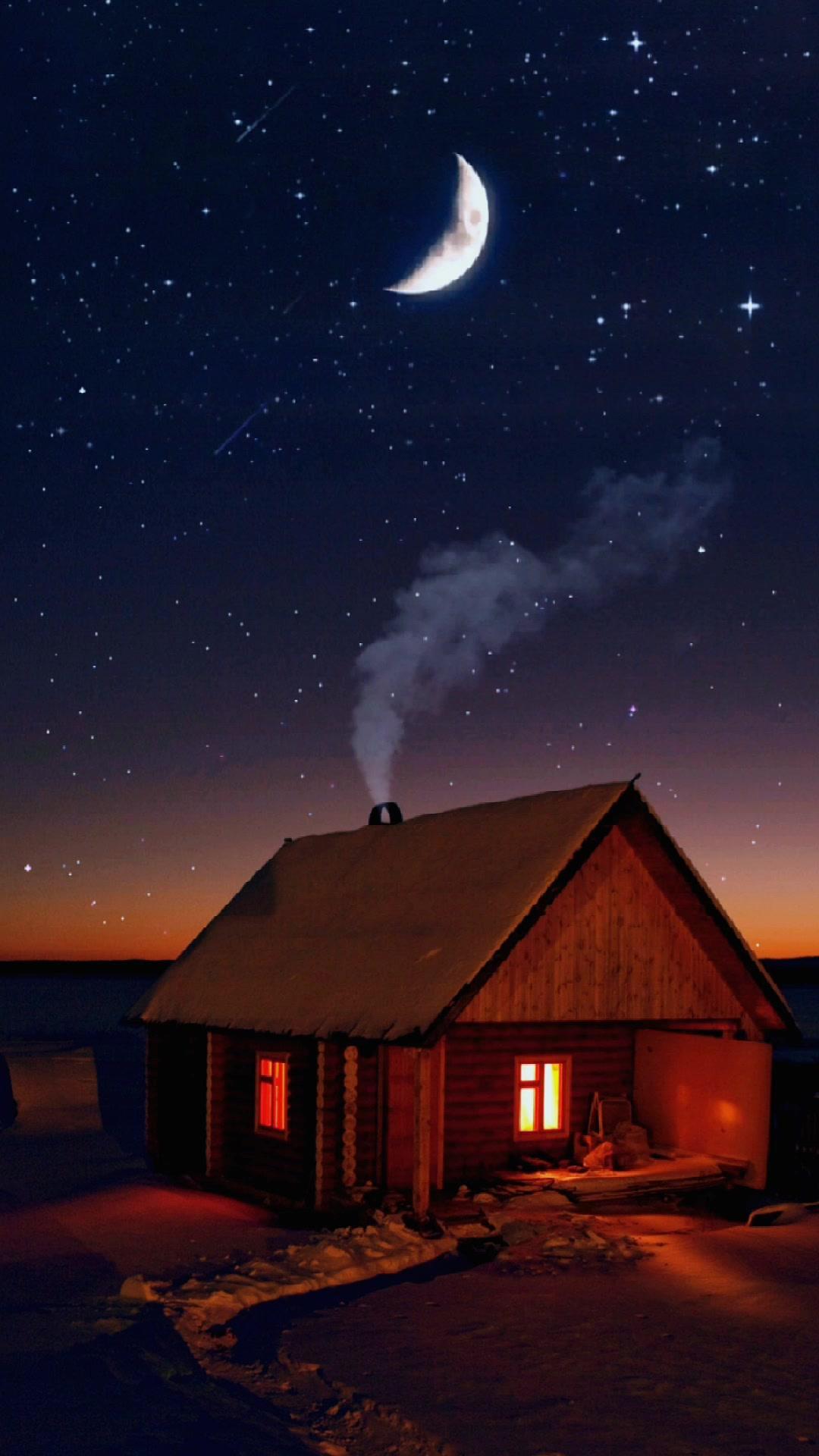 治愈系风景 动态壁纸 星空夜晚