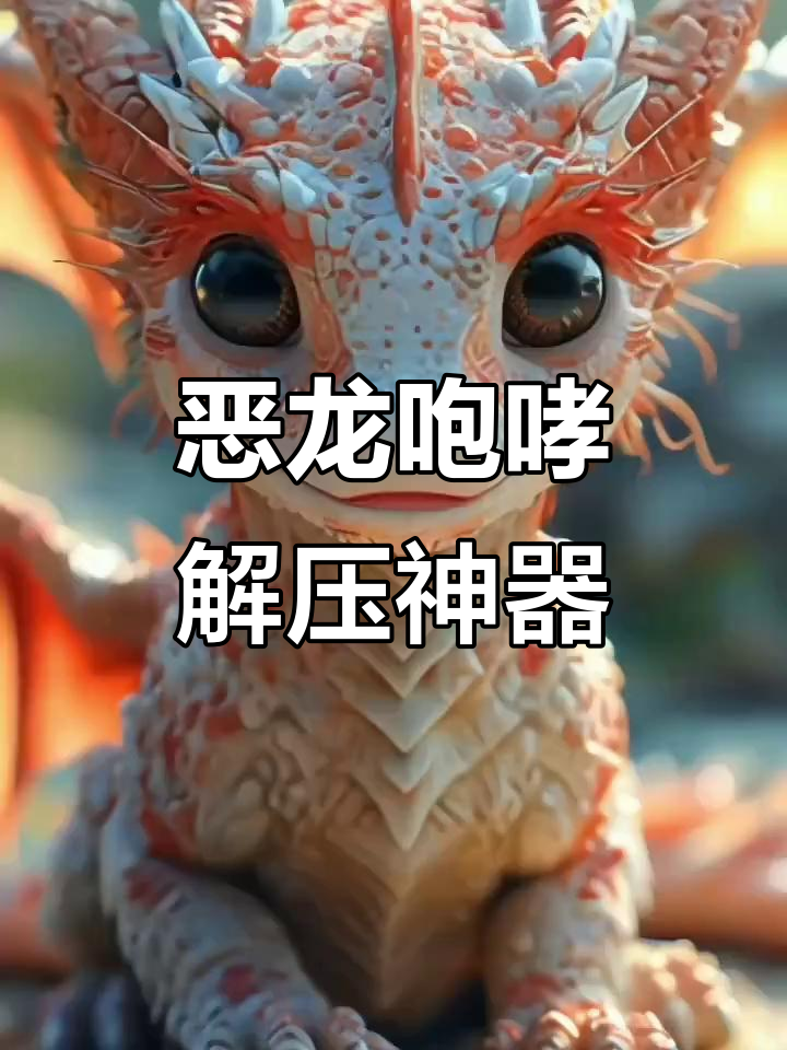 小萌龙带来治愈咆哮,打工人也能放松心情