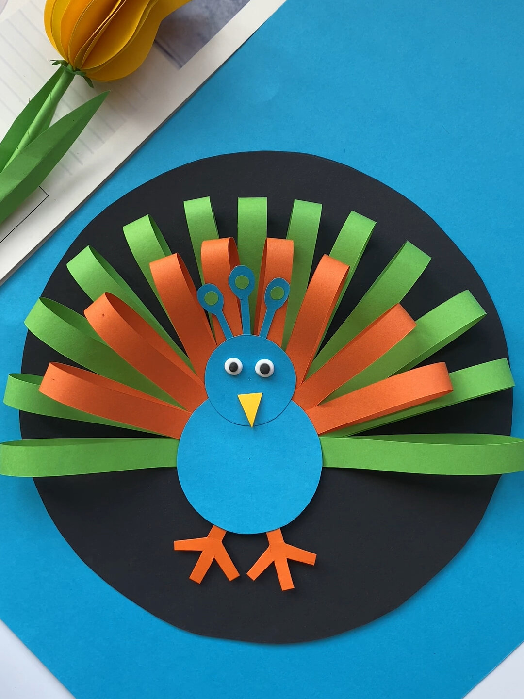 看看小纸条如何变成小孔雀