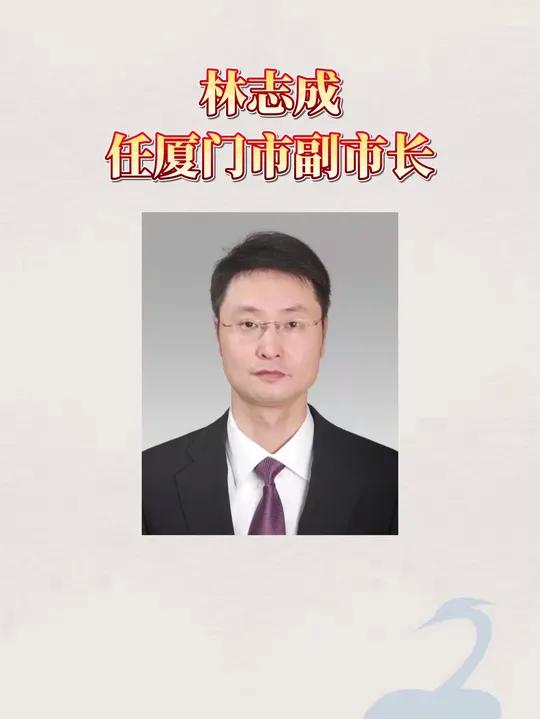林志成任厦门市副市长
