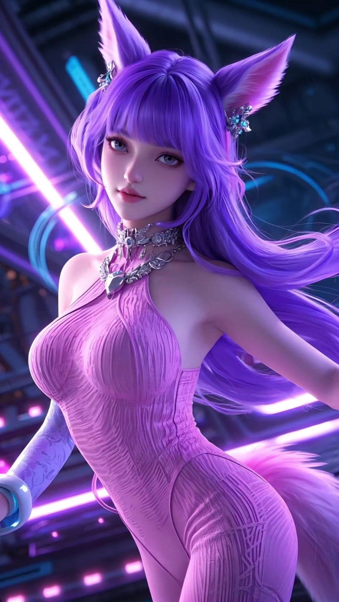 粉色小狐娘 国漫美女 魔鬼身材 魅惑 纣王的快乐 妲己