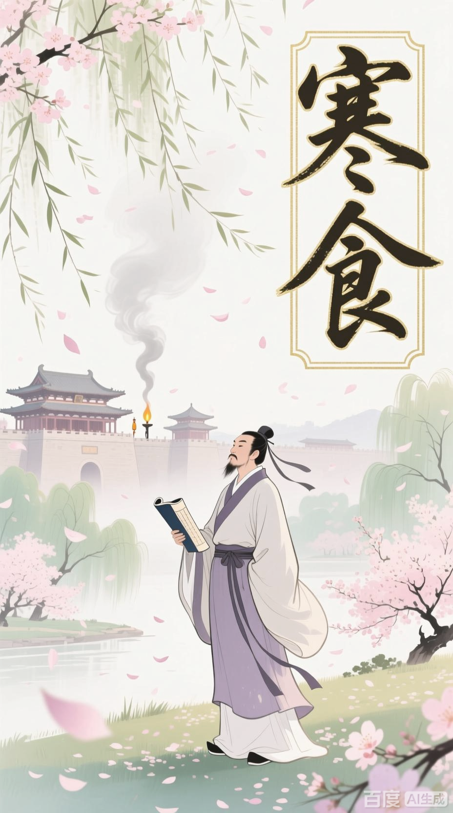 韩翃《寒食》诗意动画