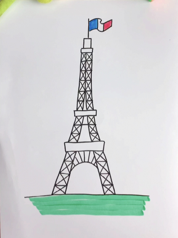 法国铁塔图片,简笔画图片