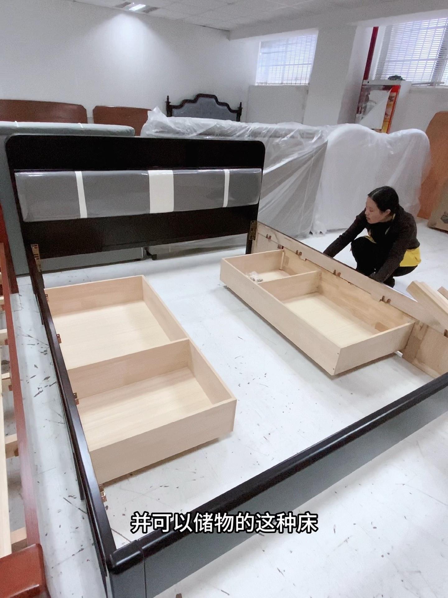 1米8储蓄实木床,两边带抽屉,喜欢她就是你的了 家具人加油