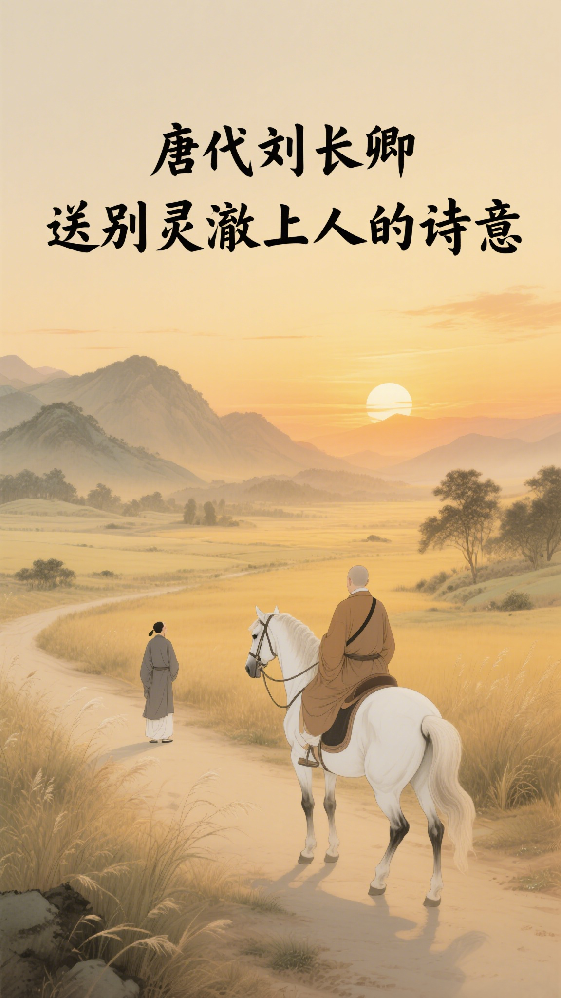 唐代刘长卿,送别灵澈上人的诗意