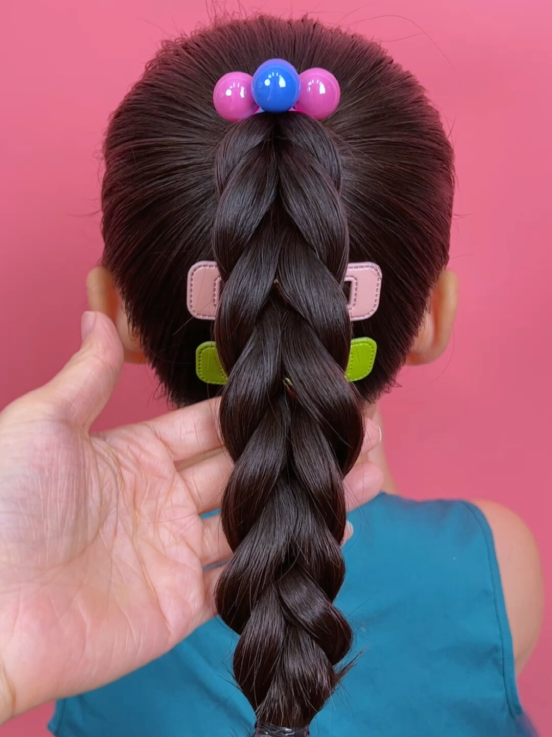 四股麦穗马尾辫