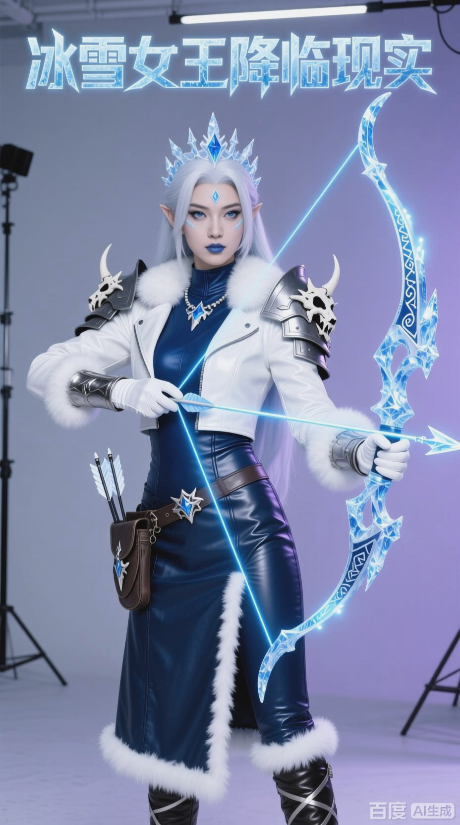 寒冰射手艾希冰雪女王cos