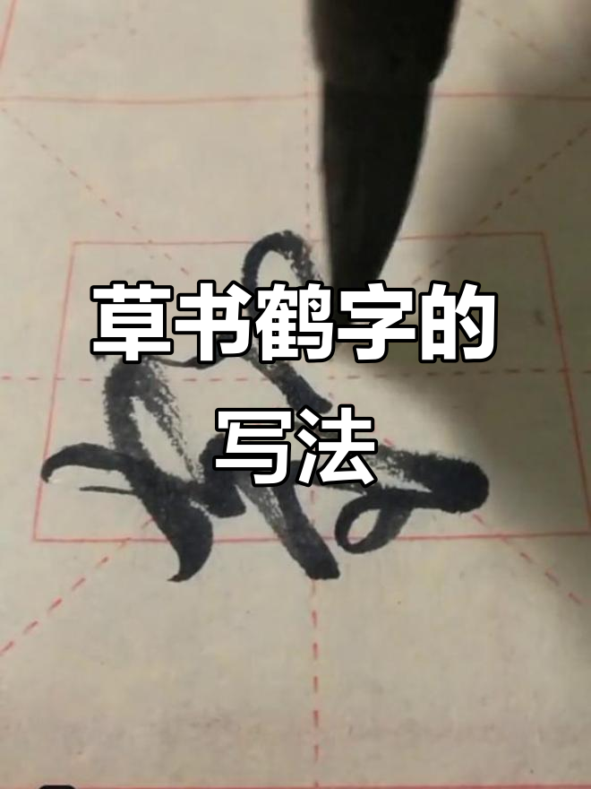 草书鹤字:从古到今的写法演变