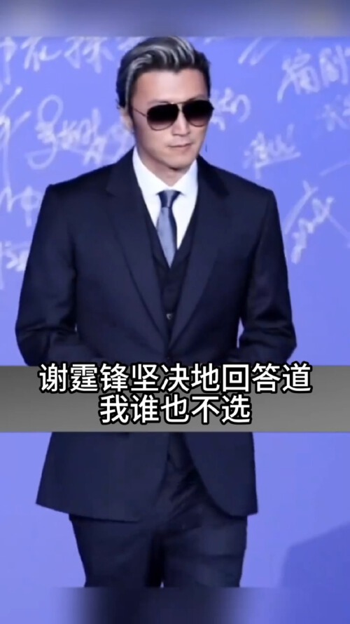 谢霆锋谈感情选择